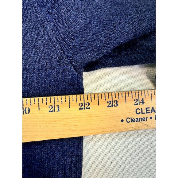 Banana Republic Mens Knit 1/4 Button-Up Sweater XL Navy Blue - Picture 7 of 11